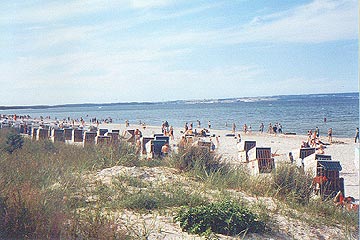 La playa de Binz, frente al mar Bltico, en la isla de Rgen