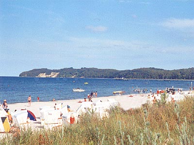 La playa de Binz, frente al mar Bltico, en la isla de Rgen